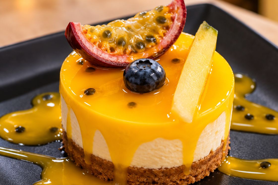 Nos cheesecakes gourmands : Mangue Passion & Framboise 2